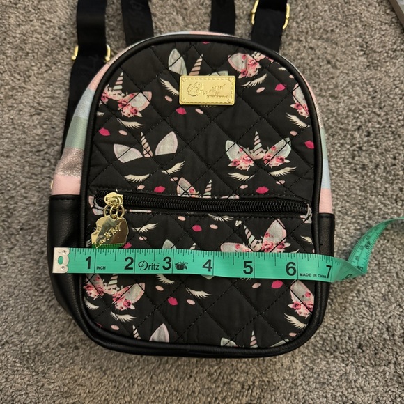 Betsey Johnson mini unicorn backpack. - Picture 3 of 7